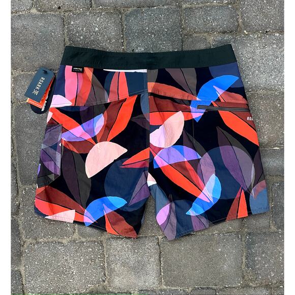 NWT Roark "The Boatman" multi-colored board shorts size 33 - Picture 3 of 4